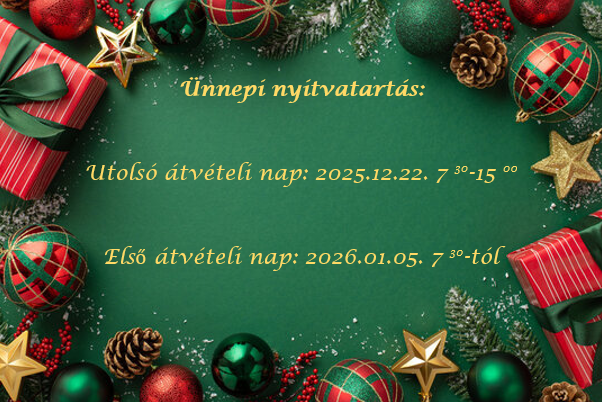 Ünnepi nyitvatartás